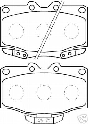 LANDCRUISER COLORADO PRADO HILUX SURF VW TARO BRAKE PAD FRONT WITH FITTING KIT