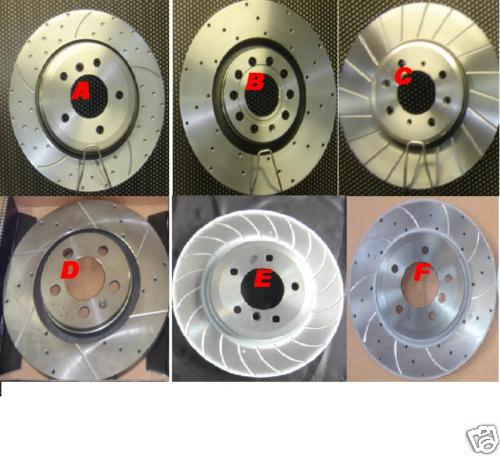 FOR IMPREZA WRX TURBO 93-98 GROOVED BRAKE DISC REAR VENTED