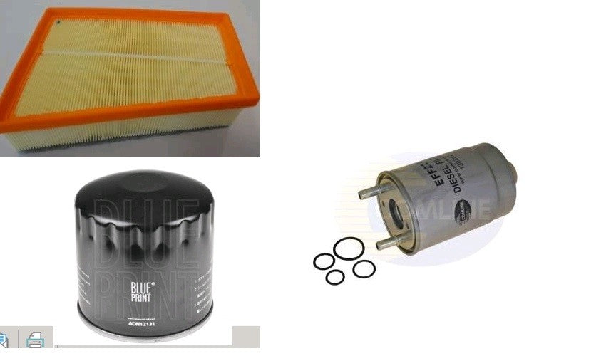RENAULT MEGANE 1.9DCi 130BHP 2008 ON OIL FILTER AIR FILTER DIESEL FUEL FILTER