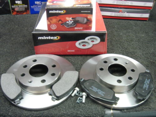 VAUXHALL CORSA C 01> 1.0 1.2 1.4 MINTEX  BRAKE DISCS PADS VENTED DISC 260MM