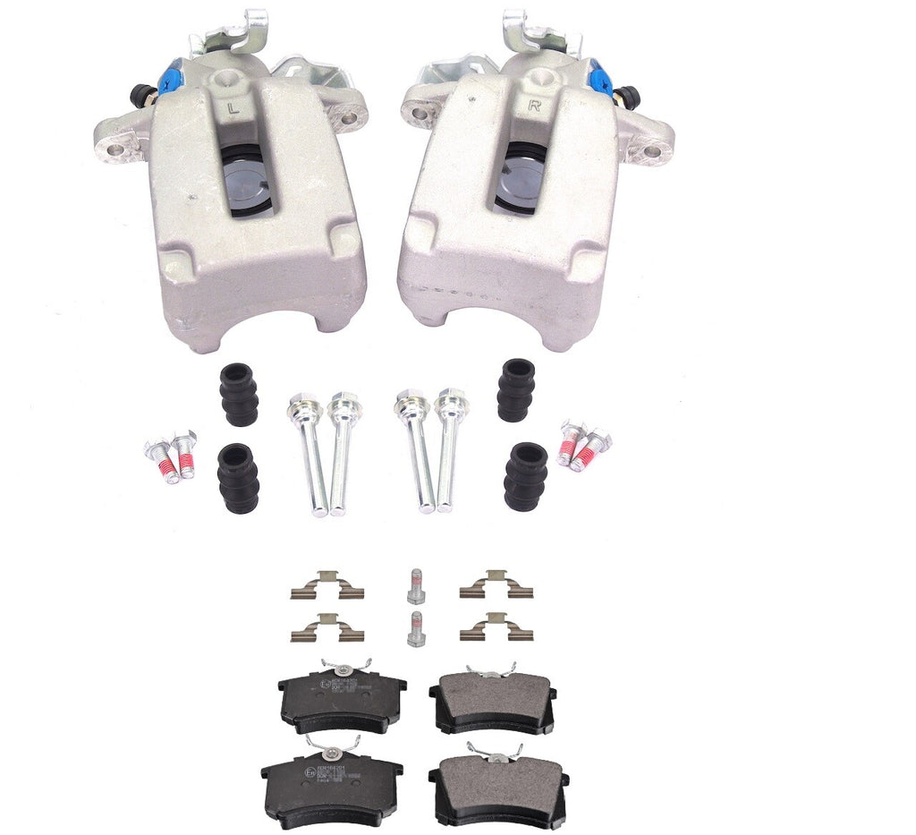 2 REAR BRAKE CALIPERS BRAKE PADS GOLF MK4 4MOTION R32 GTi TURBO VENTED DISC