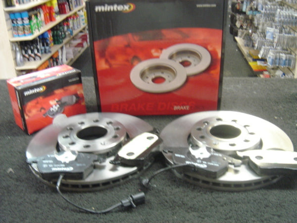 A6 AVANT TDI QUATTRO S LINE (MK4 FL (4G) MINTEX FRONT BRAKE DISCS & PADS  320 MM