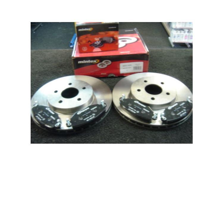 FORD MONDEO MK3 2000-2007 ORIGINAL MINTEX FRONT BRAKE DISCS BRAKE PADS 