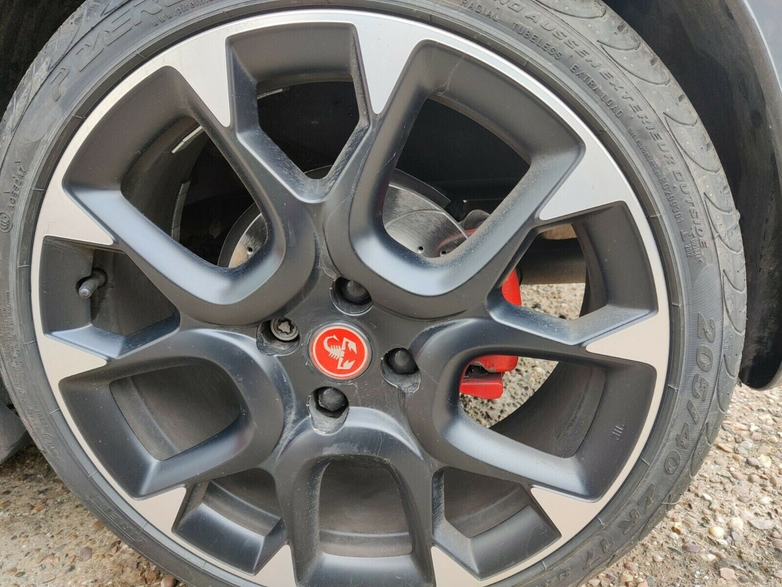 BRAKE DISC FRONT REAR DRILLED GROOVED MINTEX PAD FOR  FIAT 500 1.4i TURBO BREM