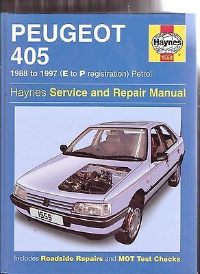 HAYNES F PEUGEOT 405 88-97 E TO P REGISTRATION  PETROL SERVICE AND REPAIR MANUAL