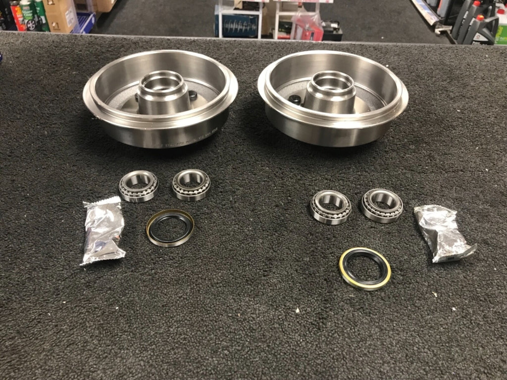 FORD ESCORT MK5 MK6 MK7 90-2000 REAR BRAKE DRUM 2 WHEEL BEARINGS 230mm