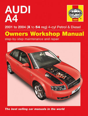 HAYNES AUDI A4 2001 TO 2004 X TO 54 REGISTRATION PETROL AND DIESEL 