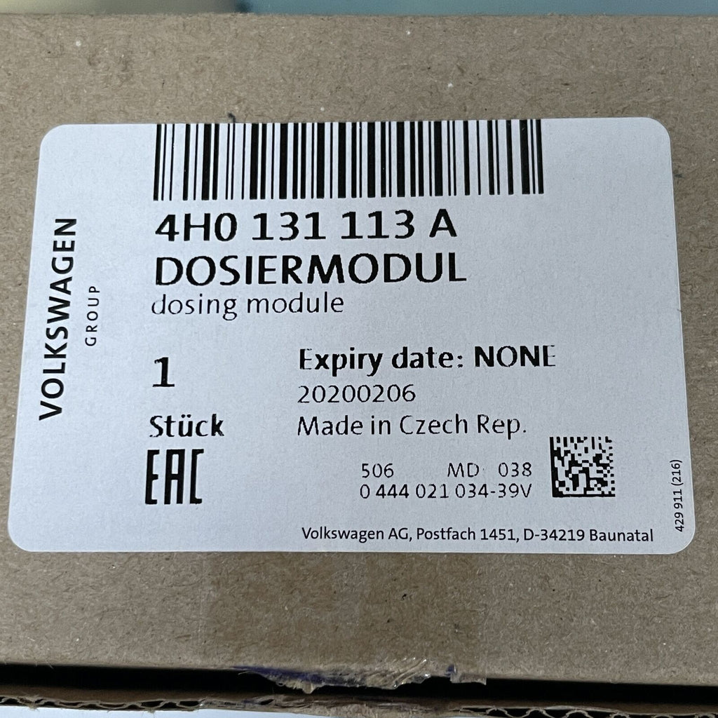 TOUAREG AUDI A6 A7 Q5 A6 A8 Bi-TDi AD BLUE INJECTOR GENUINE AUDI 4H0131113A