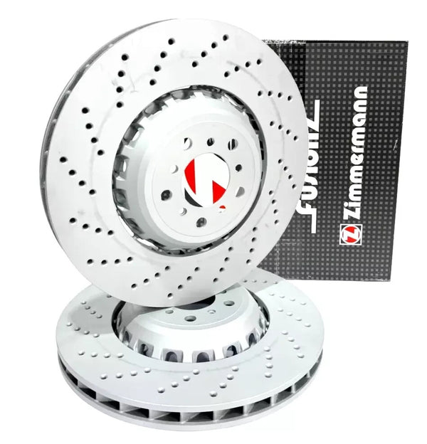 BMW M5 F10 (2010-18 GENUINE OEM REAR BRAKE DISCS PAIR GERMANY