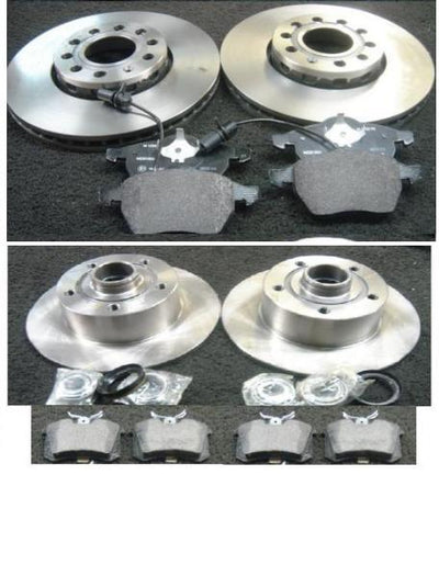 AUDI A4 SALOON AVANT ESTATE 1997-2001 FRONT REAR BRAKE DISCS BRAKE PADS 288MM