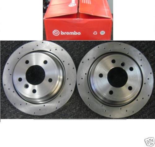 BMW 840 850 Ci BRAKE DISC REAR CROSS DRILLED GROOVED BRAKE DISC REAR 