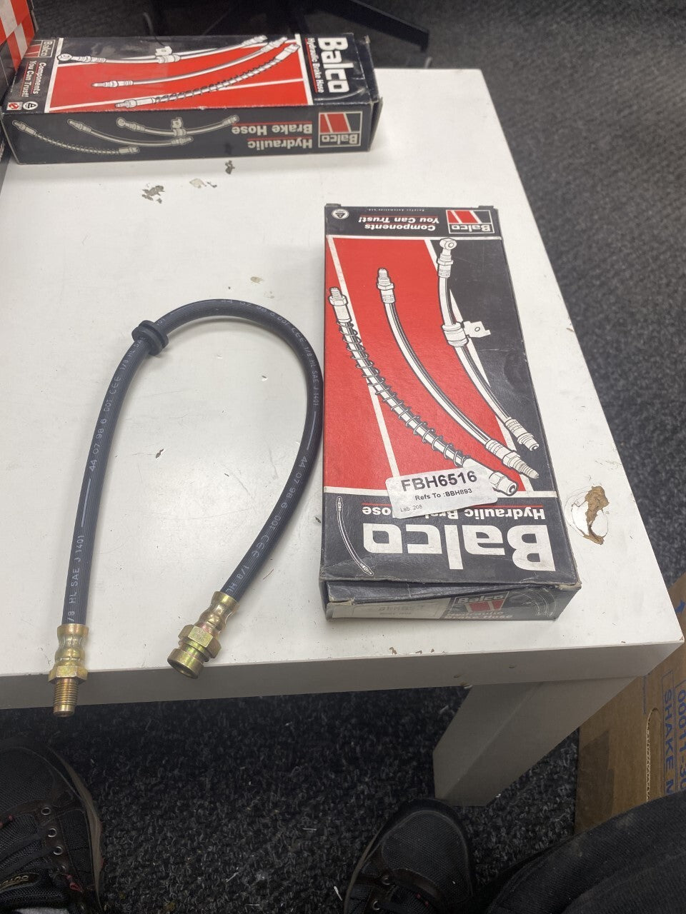 FOR SAAB 9000 1985 ONWARDS FRONT NS OS  BRAKE FLEXY HOSE
