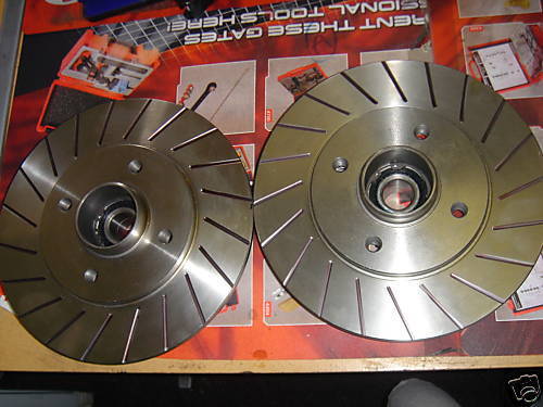 RENAULT CLIO WILLIAMS RENAULT 19 REAR GROOVED BRAKE DISC & BRGS