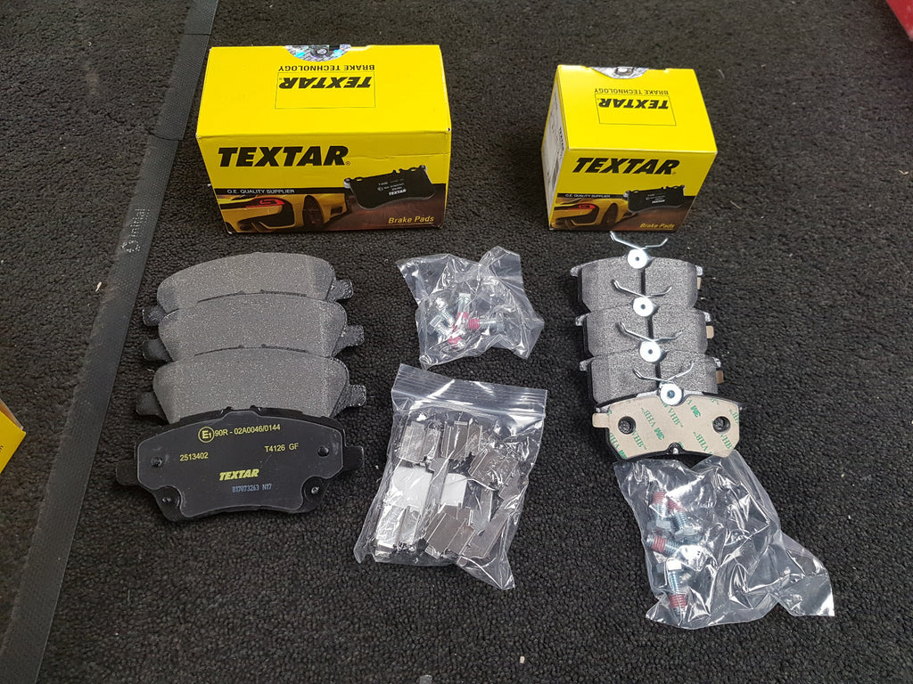 FORD FIESTA 1.0 1.5 1.6 ST180 2.0 MK7 TEXTAR OE QUALITY FRONT + REAR BRAKE PADS