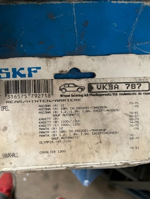 VAUXHALL CAVALIER OPEL ASCONA C KADETT C MANTA B  WHEEL BEARING