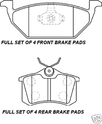 BORA BEETLE MINTEX FRONT & REAR BRAKE DISCS & PADS