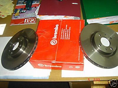  FOR FIAT COUPE BRAVO BRAVA STILO BREMBO BRAKE DISCS 284MM