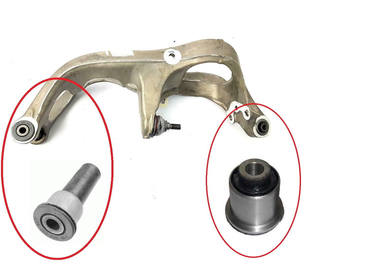 PEUGEOT 407 508 CITROEN C5 C6 FRONT HUB CARRIER PIVOT AXLE BUSH UPPER LOWER