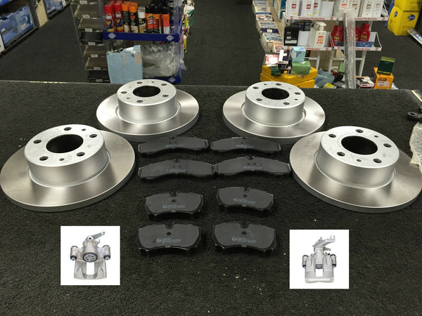 FIT FOR IVECO DAILY 35S12 99-06 BRAKE DISC +PADS FRONT REAR WITH REAR CALIPERS