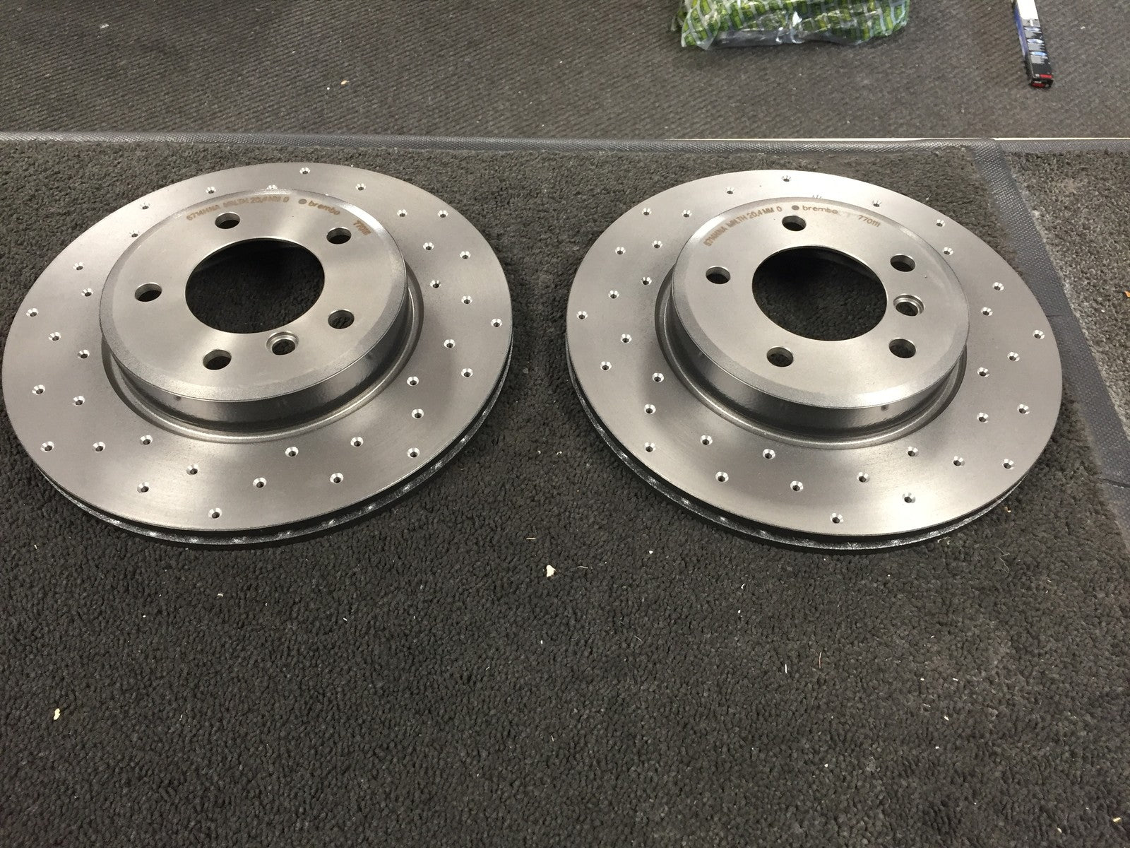 FOR BMW E46 325ti 320D 325 328 BREMBO CROSS DRILLED BRAKE DISC REAR 294MM