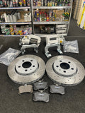 VW GOLF MK4 R32 REAR BRAKE CALIPERS BRACKETS VENTED BRAKE DISC PADS 256MM