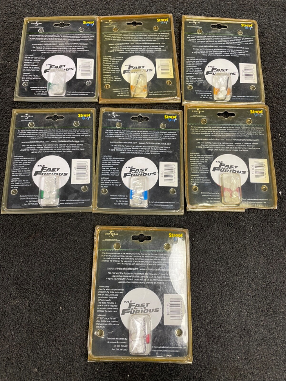 Assorted JOB LOT  Car Tax Disc Permit Holder aluminium for  windscreens