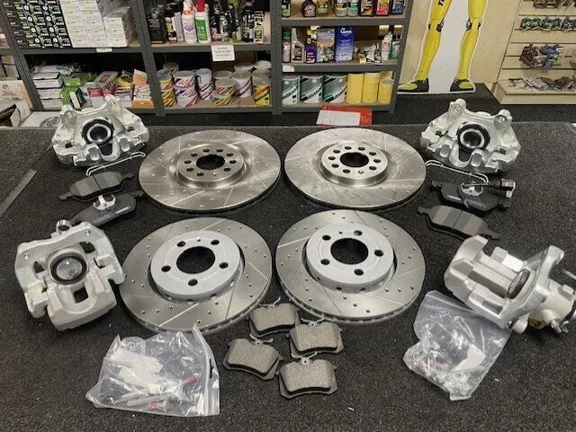 AUDI TT 8N BIG BRAKE DISC UPGRADE CALIPER CONVERSION KIT FRONT REAR 312/256