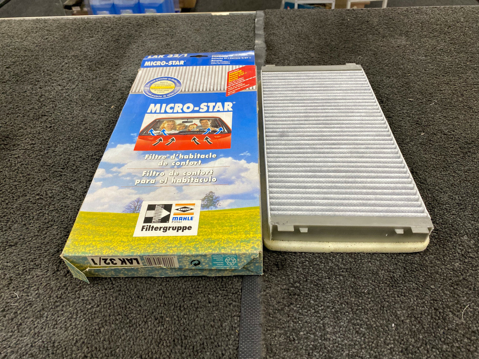 MAHLE CABIN POLLEN FILTER PORSCHE 911 CARRERA 9/97> BOXSTER 