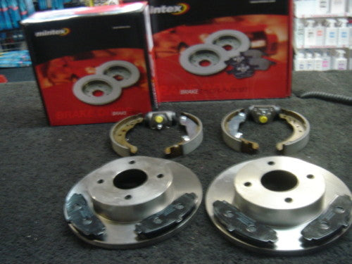 for NISSAN MICRA K12 MINTEX  BRAKE DISC PADS SHOES CYINDERS