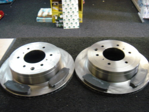 FOR SHOGUN 3.2DID DIAMOND 2006ON REAR BRAKE DISCS PADS 