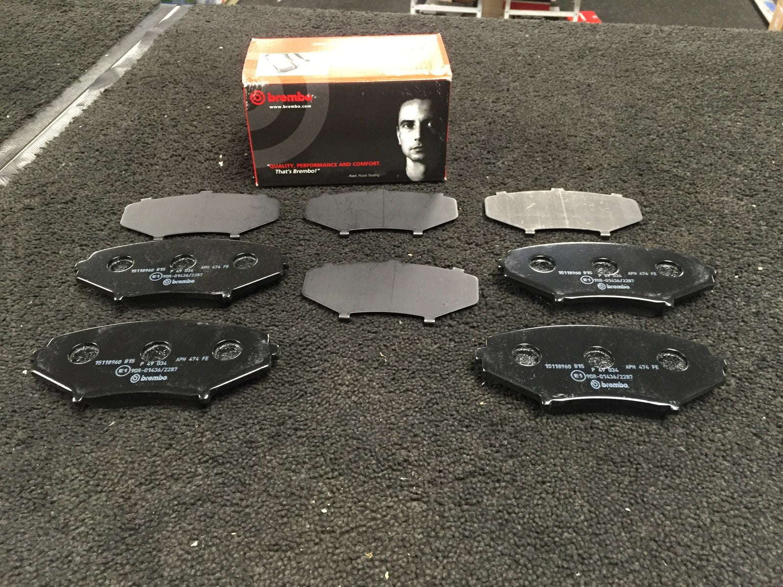 MAZDA RX8 RX 8 FRONT  BRAKE PADS BREMBO P49034 FULL SET 2003 TO 2008 