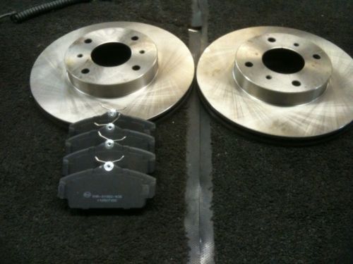 FOR NISSAN ALMERA 1.5 1.8 2.2 FRONT BRAKE DISCS & PADS MODELS WITH ABS