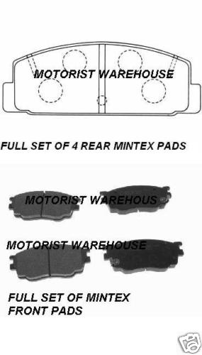 MAZDA 6 MINTEX FRONT & REAR BRAKE PADS NEW SETS