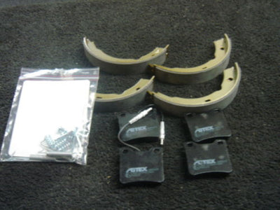 PEUGEOT 406 REAR BRAKE PADS H/BRAKE SHOES  &FITTING KIT