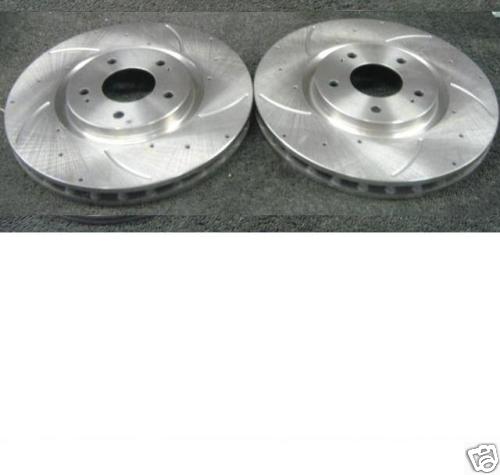 FOR IMPREZA WRX TURBO 2001  DRILLED GROOVED BRAKE DISC