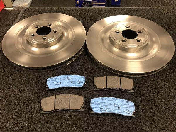 FOR JAGUAR XKR XK8 4.2 ALCON CONVERSION FRONT BRAKE DISC BRAKE PADS FRONT 400MM