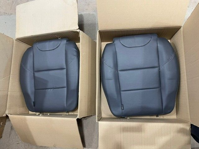 DEFENDER 90, 110 130 2 NAS EXTENDED BLACK LEATHER FRONT SEAT BASES EXMOOR TRIM