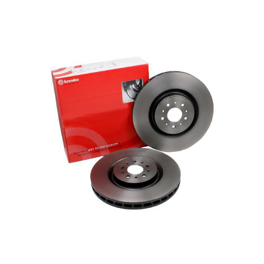 2 GENUINE BREMBO BRAKE DISCS TO FIT SUBARU IMPREZA WRX STI (5x114,3mm hubs)