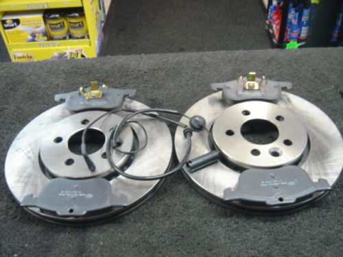 MG ZTT 190 FRONT BRAKE DISCS & PADS WARNING WIRES