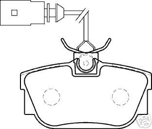 GALAXY SHARAN ALHAMBRA REAR BRAKE DISC & PADS 