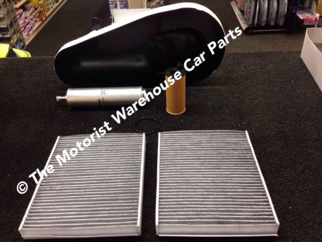 FOR BMW 5 SERIES 520D 525D F10 F11 AIR OIL FUEL POLLEN CABIN FILTER KIT N47D20