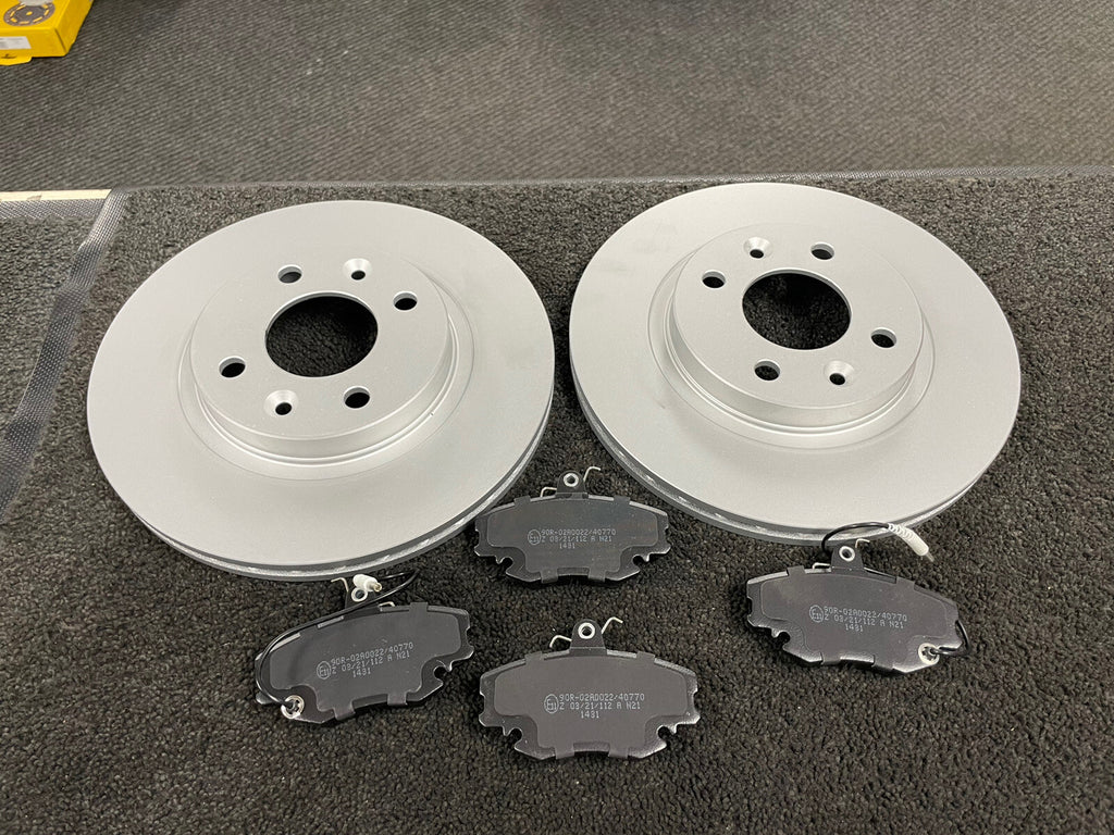 RENAULT 19 16V MEGANE COUPE CLIO MK2 FRONT BRAKE DISCS VENTED 259MM BRAKE PADS 