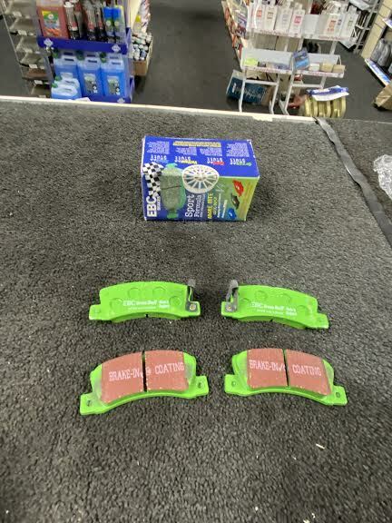 FOR TOYOTA COROLLA 1.6 GT (E80) AE82 EBC GREEN STUFF  REAR BRAKE PADS SET OF 4 