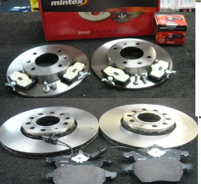 AUDI A4 2.0TDI S LINE B7 140BHP MINTEX FRONT REAR BRAKE DISCS BRAKE PADS 