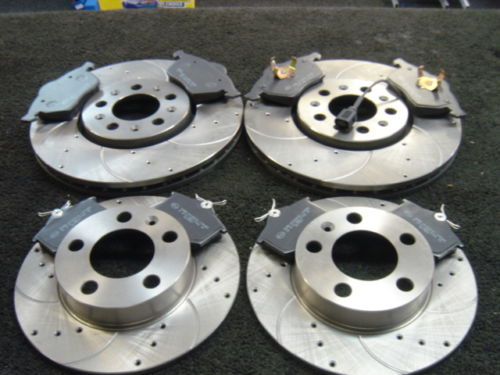 GOLF  MK4 TDI GTD DRILLED GROOVED BRAKE DISC & PADS
