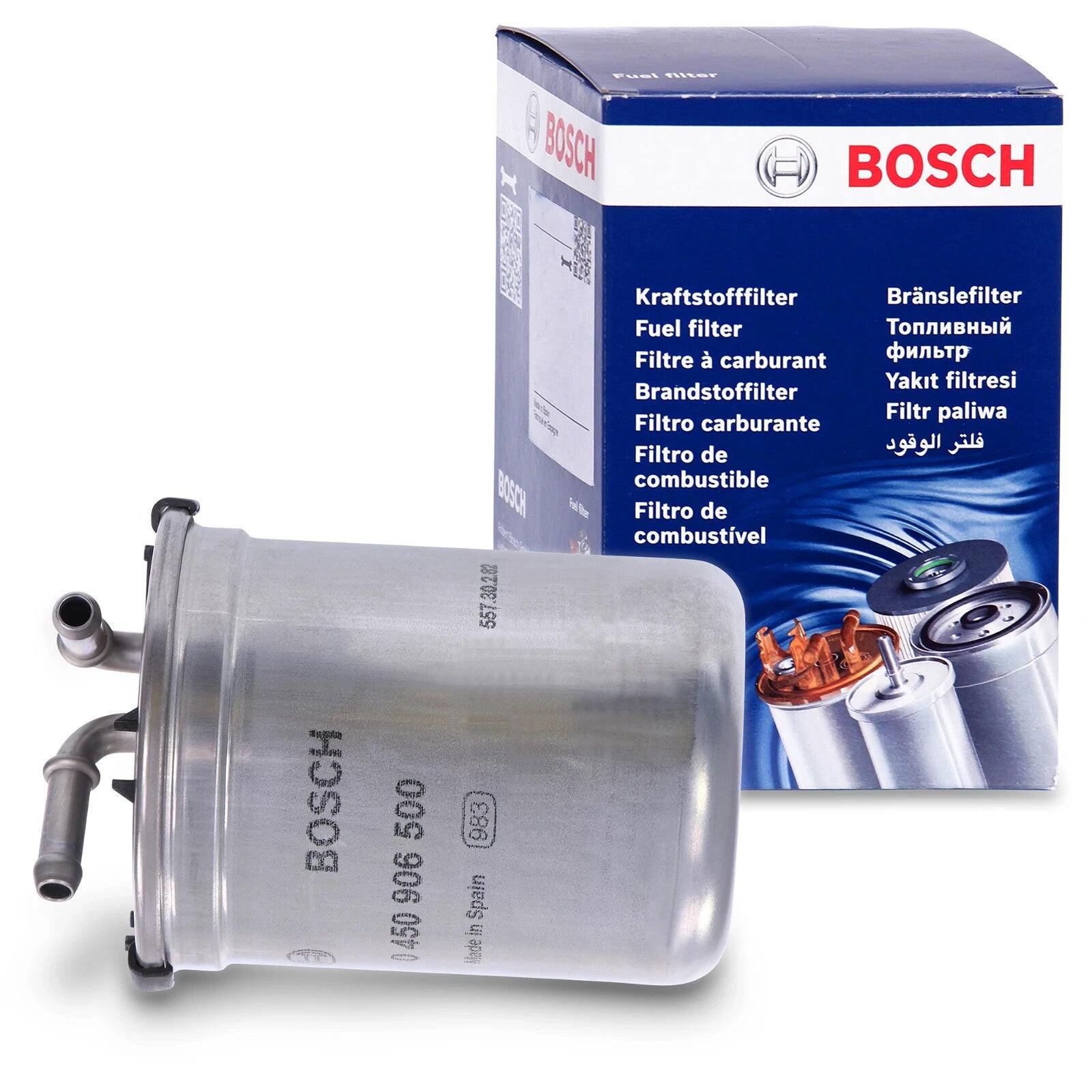 FOR VW  AUDI  SEAT SKODA 3 CYL DIESEL FUEL FILTER 6Q0127401F  BOSCH