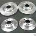 FOR HYUNDAI COUPE 2.0 2.7 02>  DRILLED GROOVED BRAKE DISC