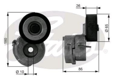 VAUXHALL CORSA C CORSA D  1.3CDTi DRIVE FAN BELT TENSIONER  WITH PULLEY  