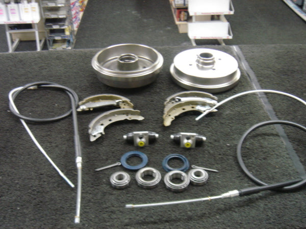 VW GOLF MK1 CABRIOLET GTI BRAKE DRUM SHOE CYLINDER WHEEL BEARING BRAKE CABLE NEW