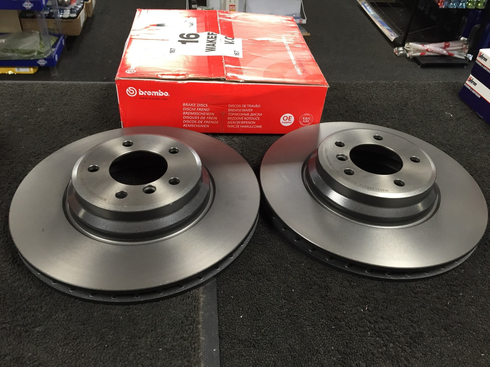 BMW 335i 335d E92BRAKE DISC FRONT BREMBO BRAKE DISCS PAIR OE BREMBO